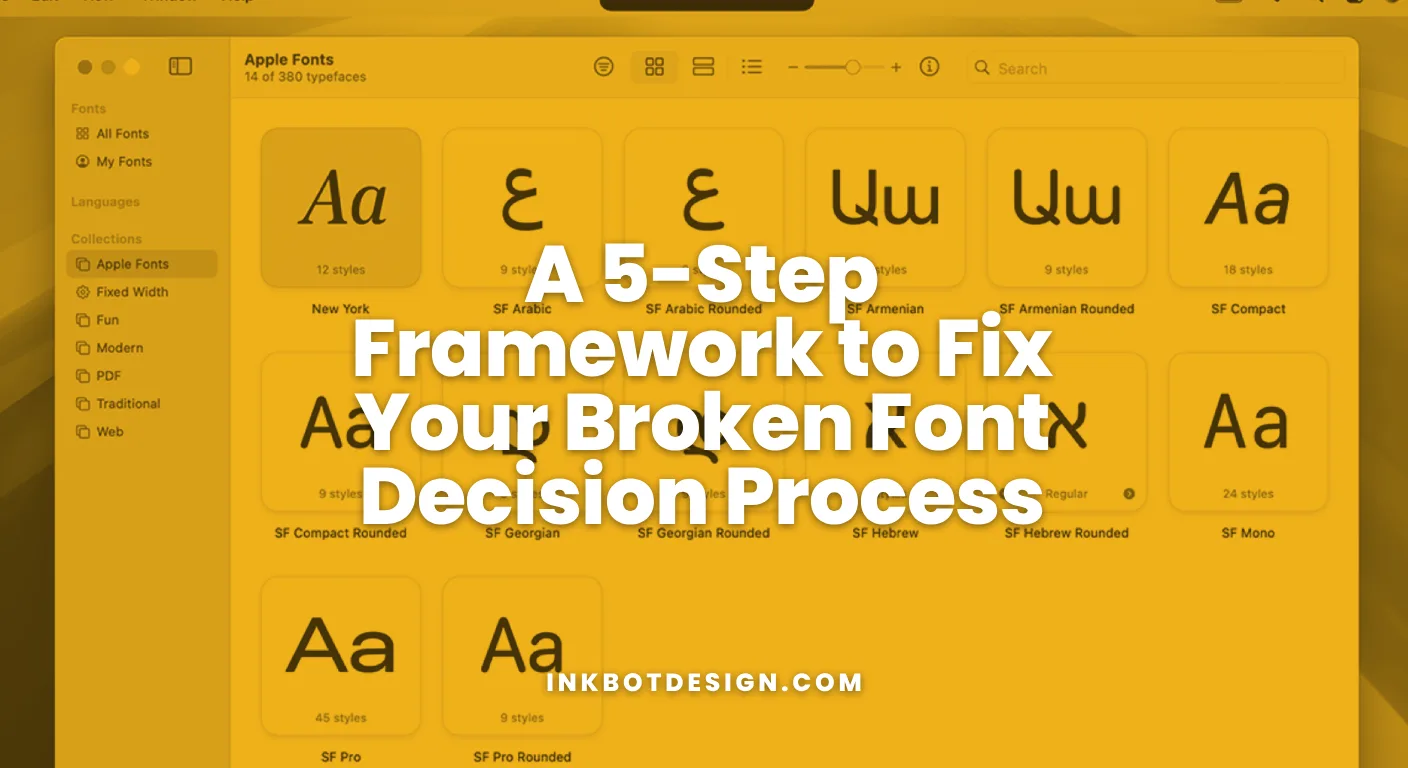 Font Decision Process A 5 Step Framework To Fix Your Broken Font Decision Process